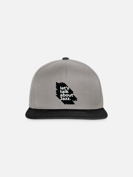 let's talk about Jazz - Snapback Cap - Graphit/Schwarz