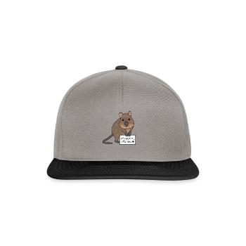 The Not Me Quokka - Snapback Cap - graphite/black - Front