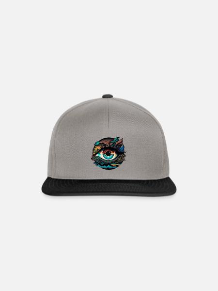 TRIPPY AUGE - Snapback Cap - Graphit/Schwarz