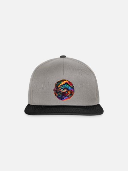 TRIPPY AUGE - Snapback Cap - Graphit/Schwarz
