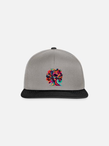 ABSTRAKT - Snapback Cap - Graphit/Schwarz