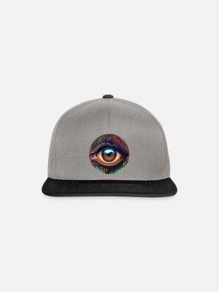 TRIPPY AUGE - Snapback Cap - Graphit/Schwarz