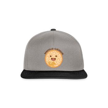 Nourriture pour crêpes gaufrées mignonnes à la - Casquette snapback - gris graphite/noir - Devant