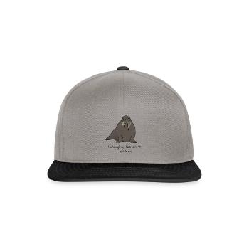 The Thoroughly Fantastic Walrus - Snapback Cap - graphite/black - Front