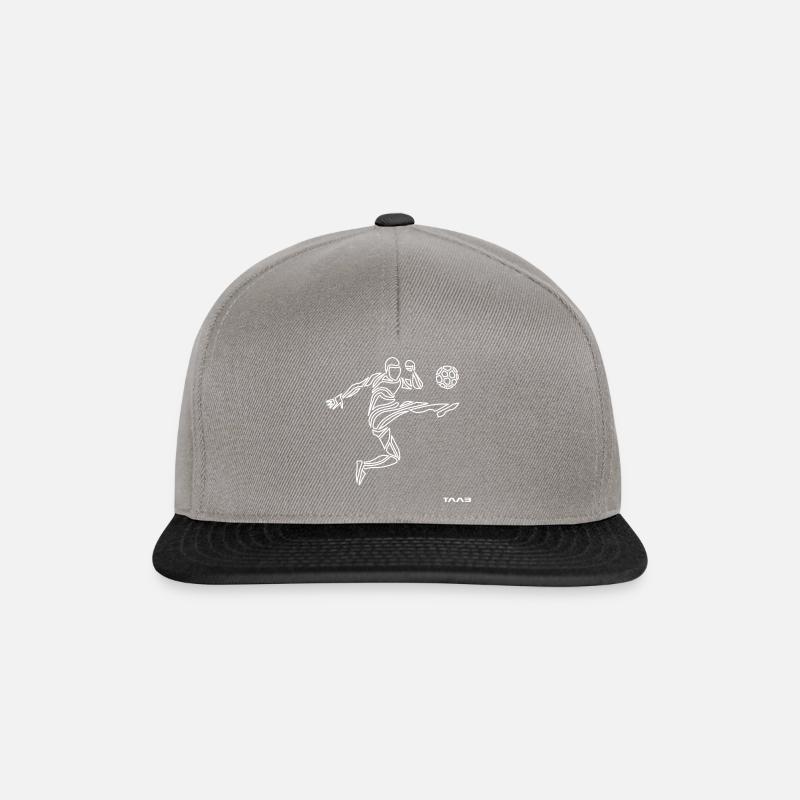 Fussball - Snapback Cap - Graphit/Schwarz