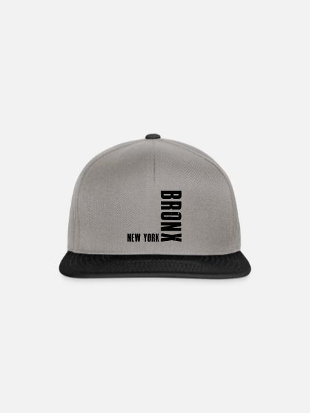 Bronx New York - Snapback Cap - Graphit/Schwarz