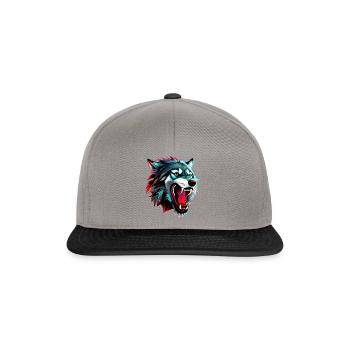 wolf - Snapback Cap - graphite/black - Front