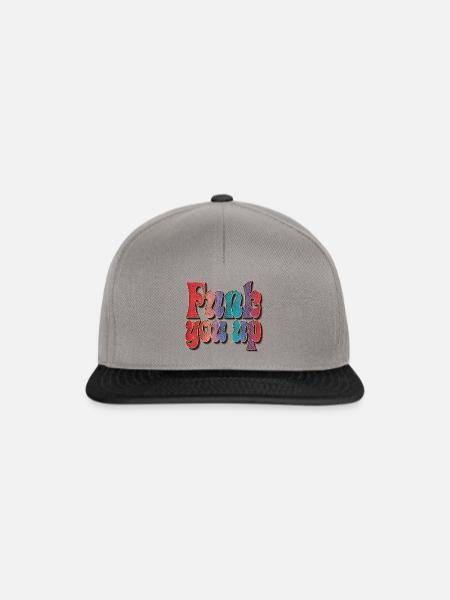 Funk you up - Snapback Cap - Graphit/Schwarz