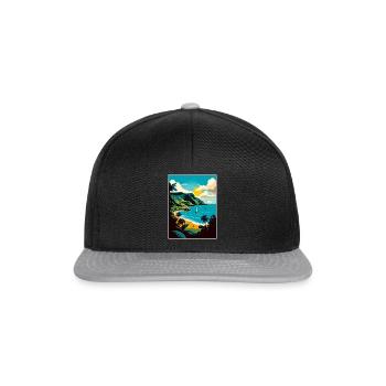 Saint Vincent And The Grenadines Caribbean Travel - Snapback Cap - black/grey - Front