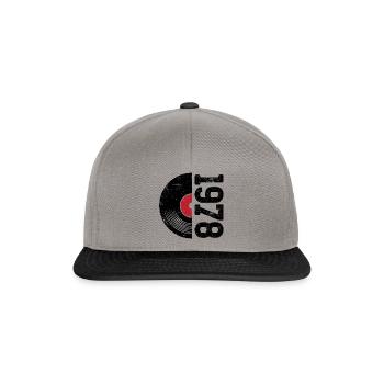 Millésime 1978 - Casquette snapback - gris graphite/noir - Devant