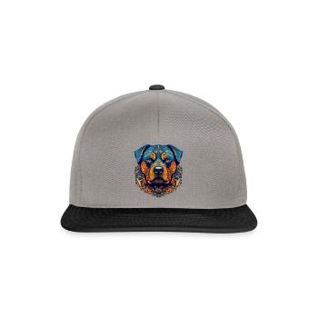 Animal Chien Mandala - Casquette snapback - gris graphite/noir - Devant