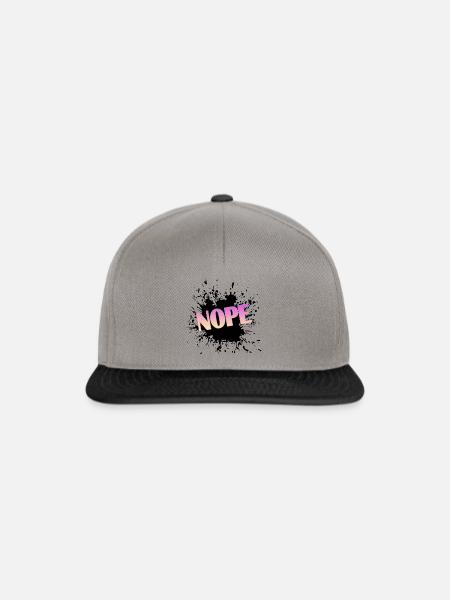 Nope - Snapback Cap - Graphit/Schwarz