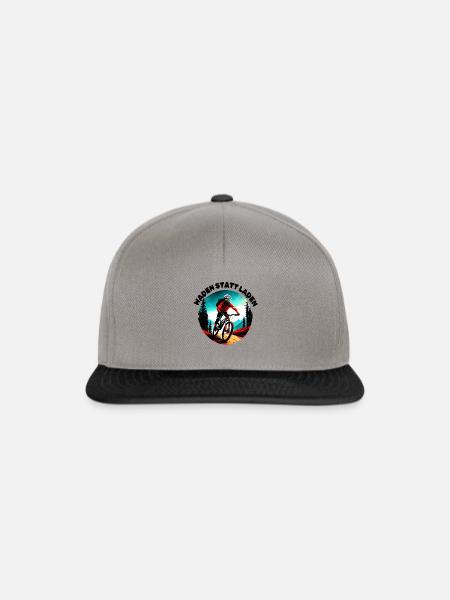 Waden statt laden - Snapback Cap - Graphit/Schwarz