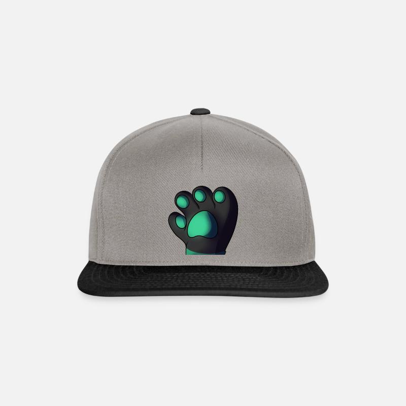 Paws - Casquette snapback - gris graphite/noir