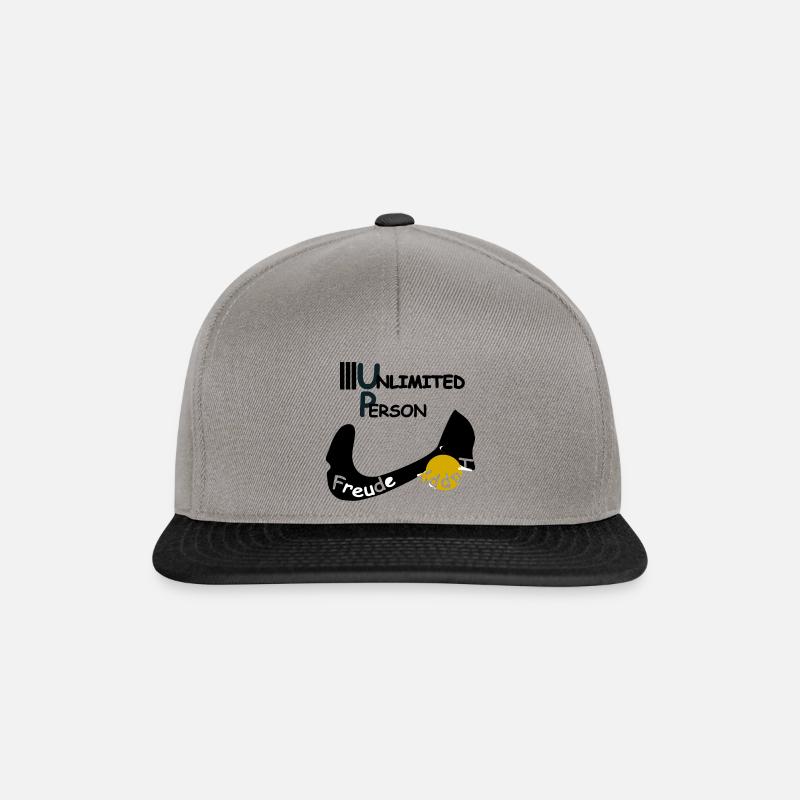 Joie et bonheur - Casquette snapback - gris graphite/noir