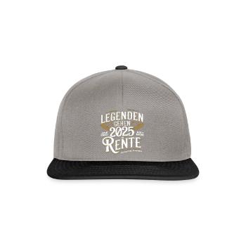 Legends to retire in 2025 Absolutely unique - Snapback Cap - graphite/black - Front