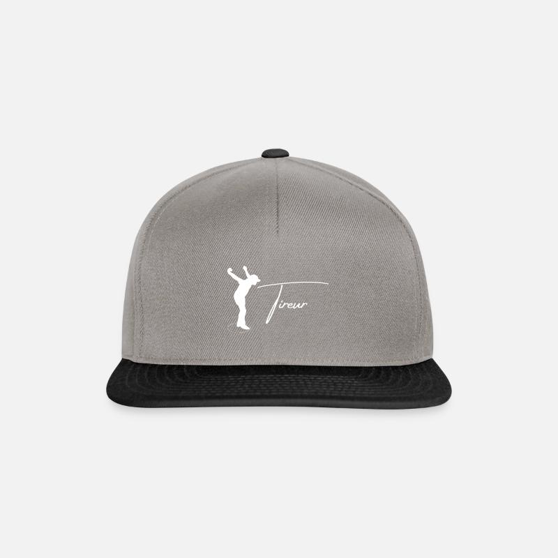 boule silhouette tireur - Snapback Cap - Graphit/Schwarz