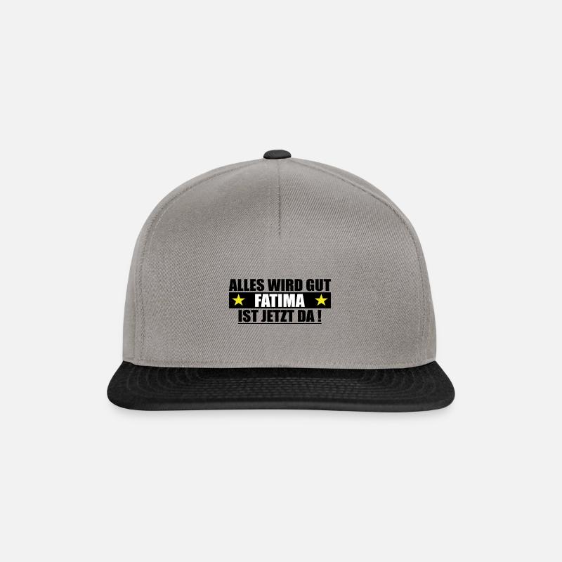 Fatima Last Name First Name Birthday - Snapback Cap - graphite/black