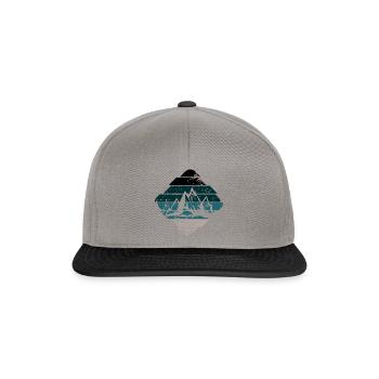 Berg - Casquette snapback - gris graphite/noir - Devant