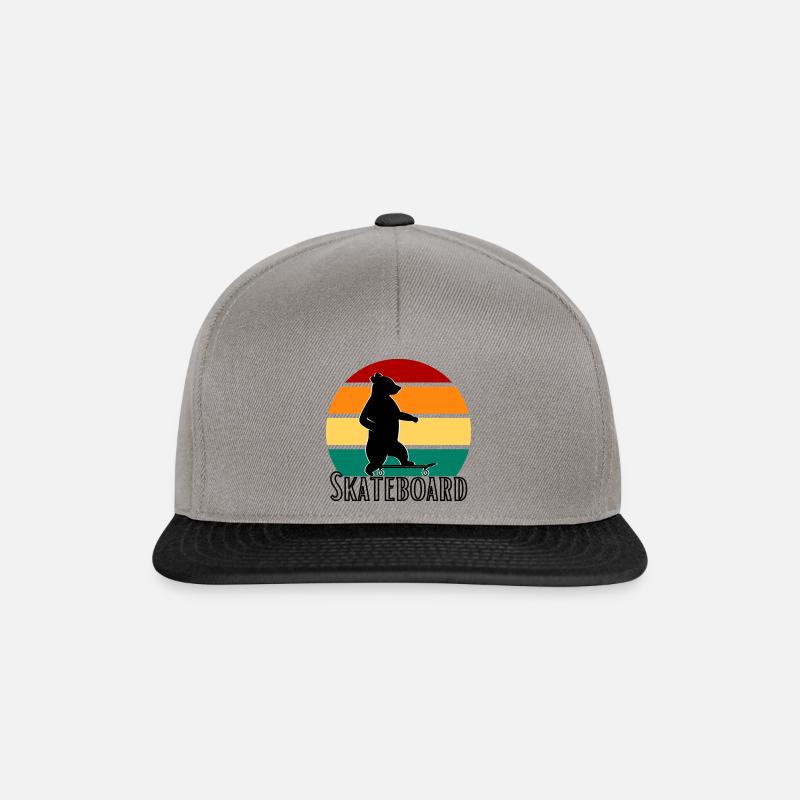 Cool Bear - Casquette snapback - gris graphite/noir