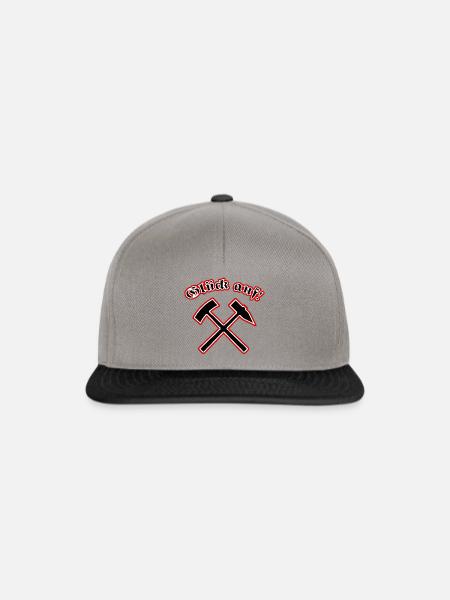 Glück auf! - Snapback Cap - Graphit/Schwarz