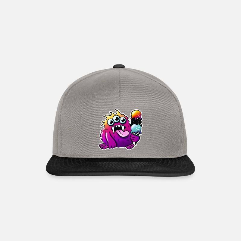Monstereis - Snapback Cap - Graphit/Schwarz