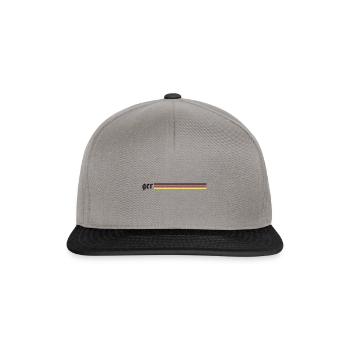 ger germany flag line - Snapback Cap - graphite/black - Front