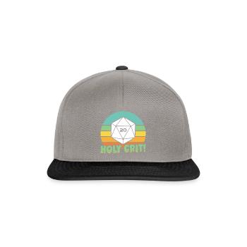 Holy crit,Gaming - Casquette snapback - gris graphite/noir - Devant