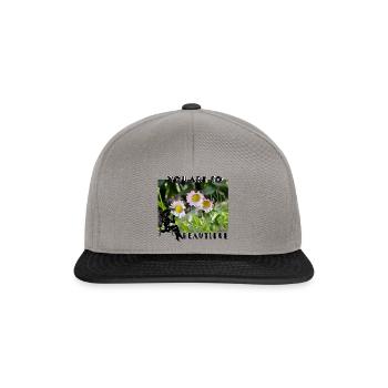 Daisy dreams - Girl on swing among blossoms - Snapback Cap - graphite/black - Front