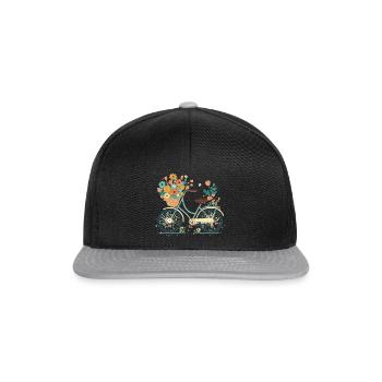 Sweet Adventure Flower Wheel Tour 7 - Snapback Cap - black/grey - Front
