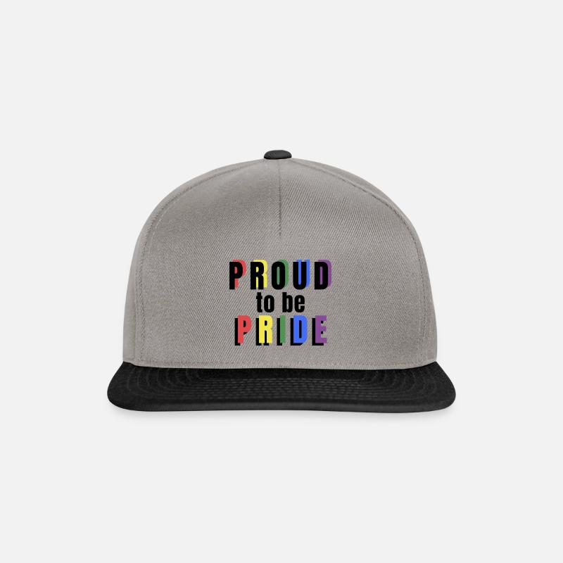 PRIDE PROUD to be Pride black - Snapback Cap - Graphit/Schwarz