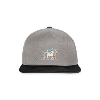 Pastel Paradise - Snapback Cap - graphite/black - Front