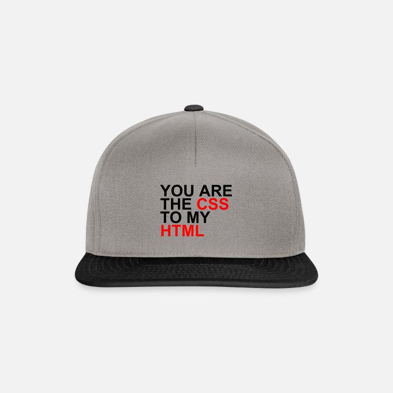 css zu meinem html - Snapback Cap - Graphit/Schwarz