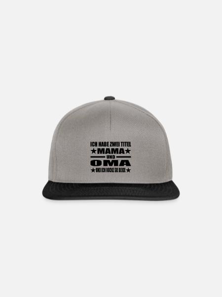 Mama - Snapback Cap - Graphit/Schwarz