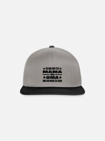 Mama - Snapback Cap - Graphit/Schwarz