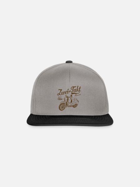 Simson Schwalbe Zweitakt Freunde - Snapback Cap - Graphit/Schwarz