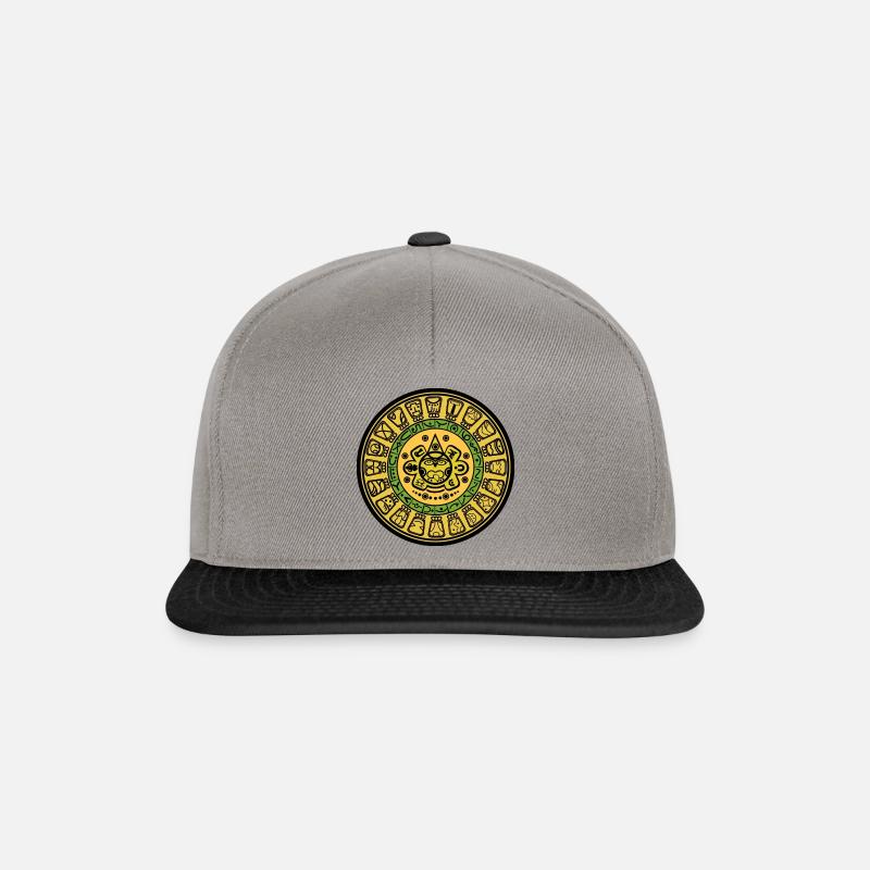 maya kalender - Snapback Cap - Graphit/Schwarz