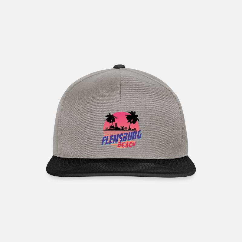 Flensburg x Miami - Snapback Cap - Graphit/Schwarz