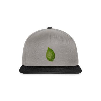 Leaf tree plant spring summer autumn green - Snapback Cap - graphite/black - Front