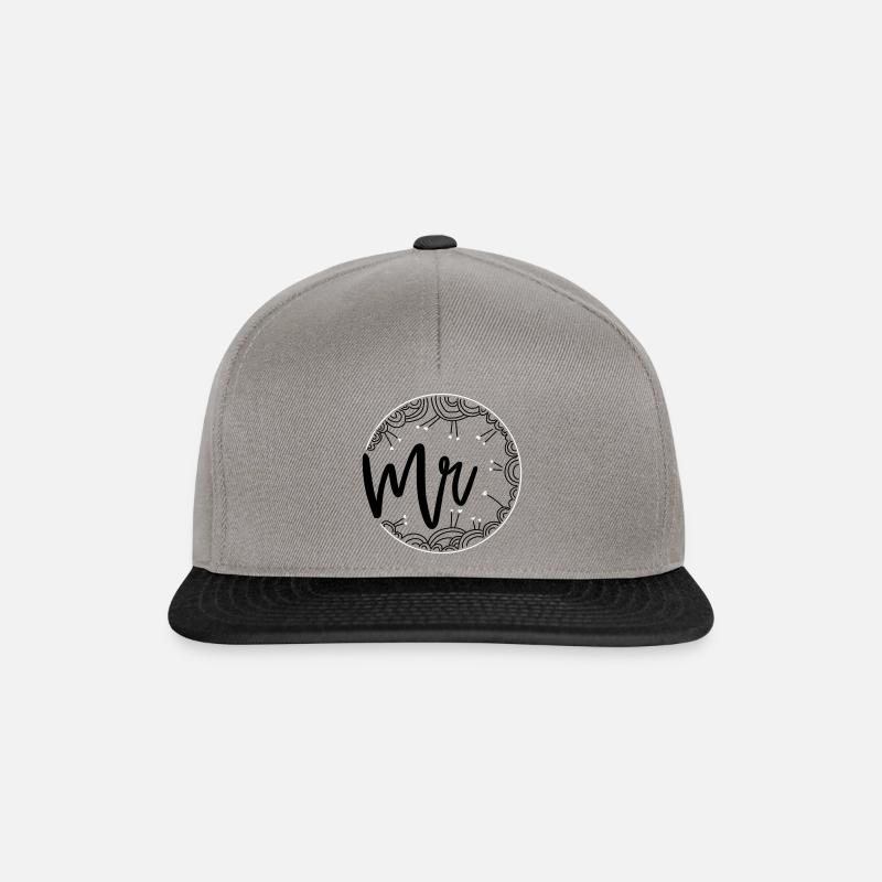 MR / Mr + Mrs Duo - Snapback Cap - graphite/black