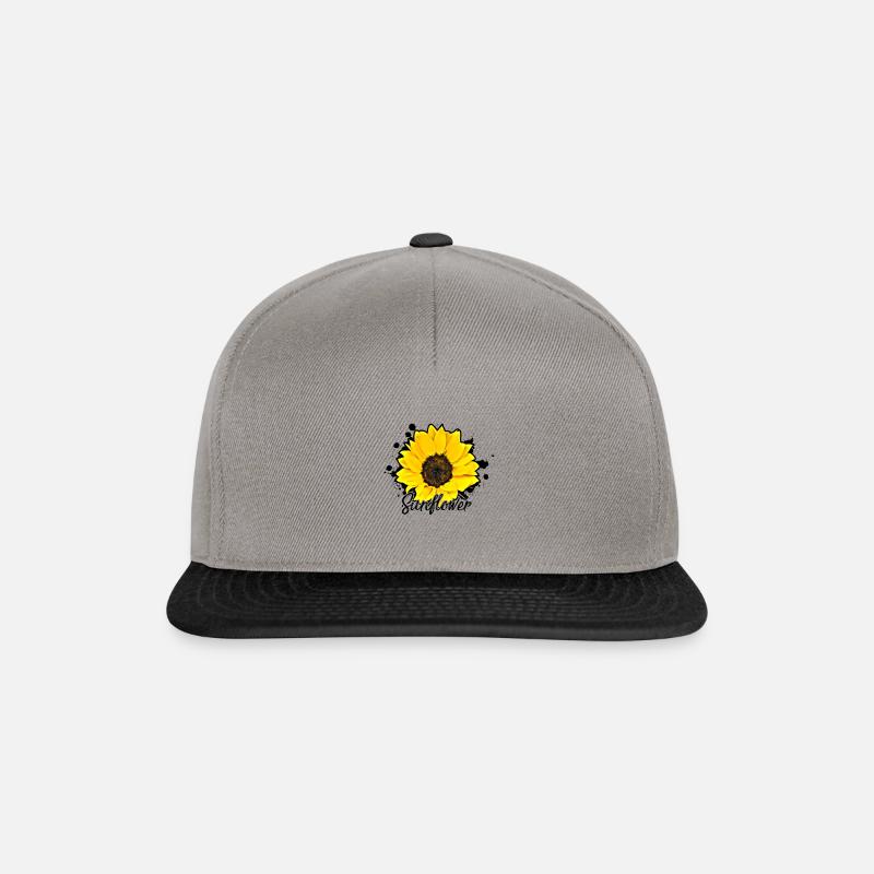 Sonnenblume - Snapback Cap - Graphit/Schwarz