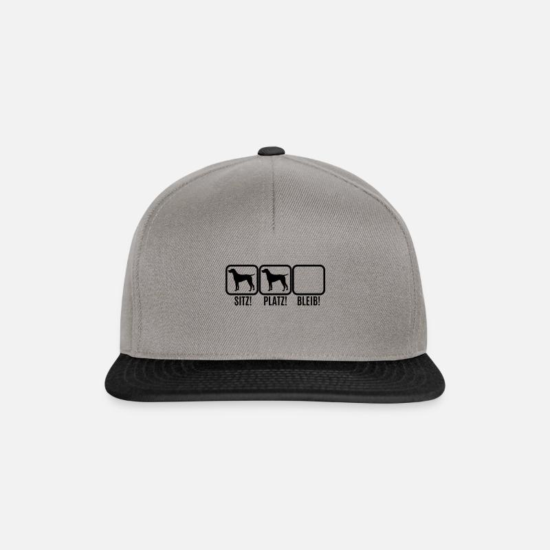 Sitz Platz Bleib - Snapback Cap - Graphit/Schwarz