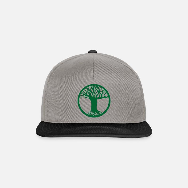 Baum - Snapback Cap - Graphit/Schwarz