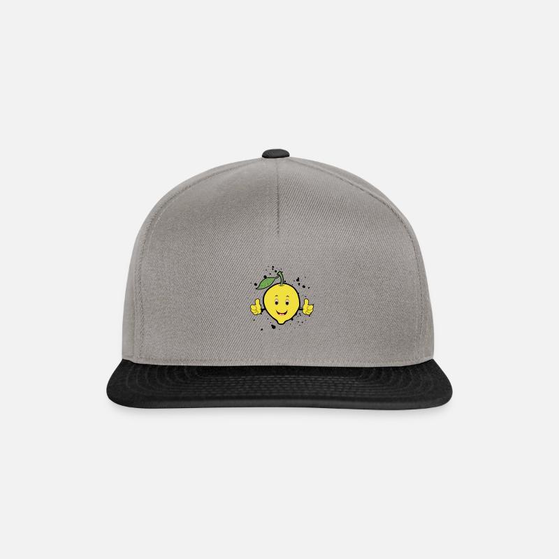 Zitrone - Snapback Cap - Graphit/Schwarz
