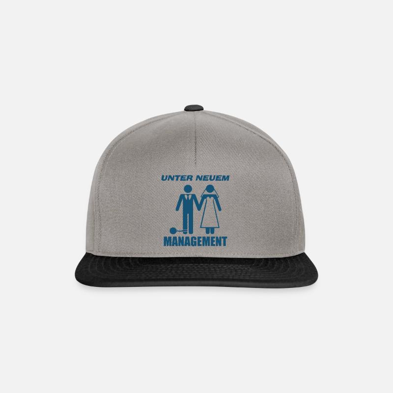 Hochzeit - Snapback Cap - Graphit/Schwarz