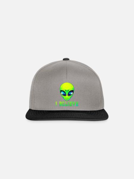 Alien Ausserirdische - Snapback Cap - Graphit/Schwarz
