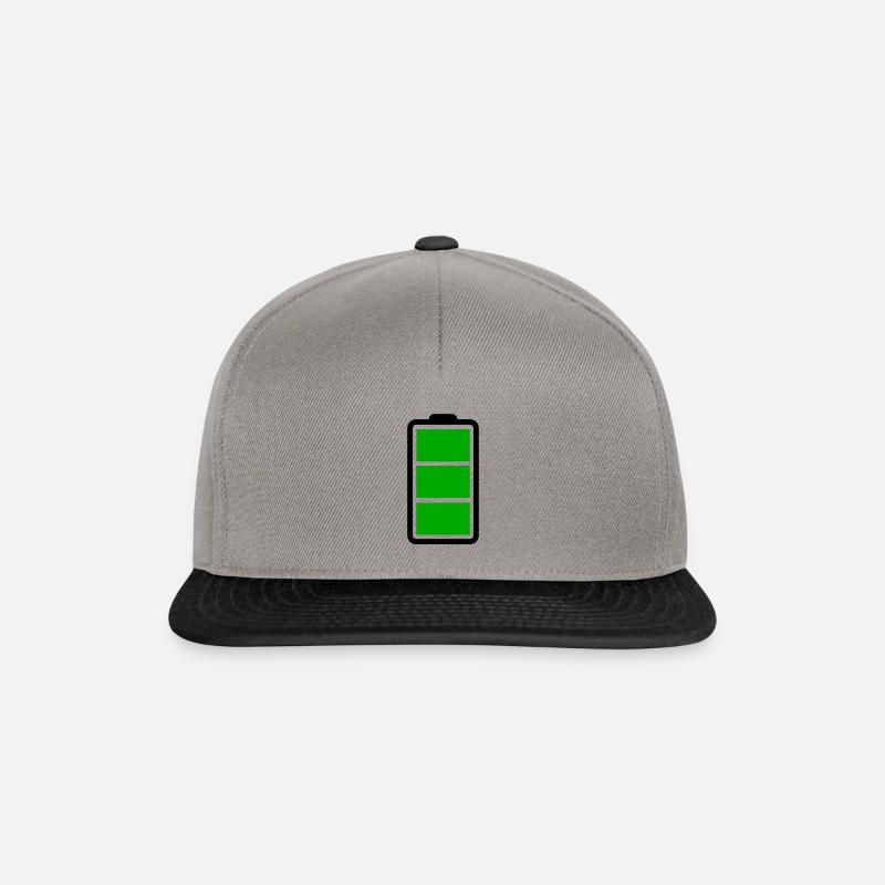 Batterie Voll - Snapback Cap - Graphit/Schwarz