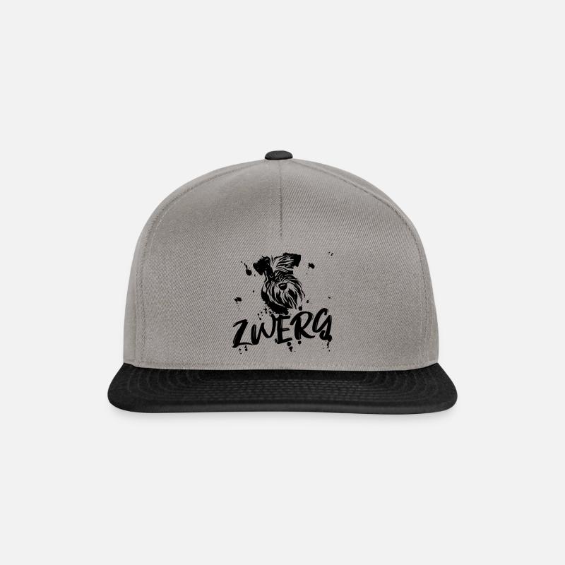Zwergschnauzer / Schnauzer - Comic Design Geschenk - Snapback Cap - Graphit/Schwarz