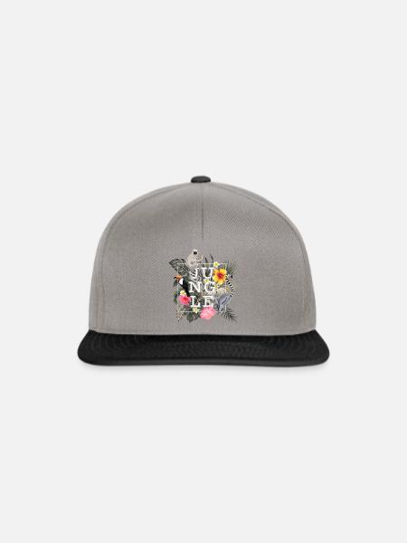 Jungle Lemur - Snapback Cap - Graphit/Schwarz