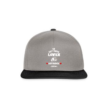 Junggesellinnenabschied Party Cooler Spruch Crew - Snapback Cap - Graphit/Schwarz - Vorne